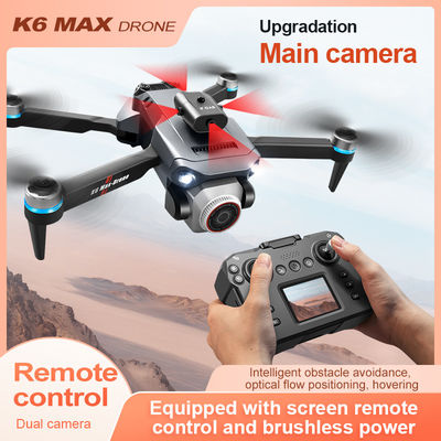 Iqoem K6 Drone avec caméra 4k HD Wifi Fpv 360 Évitement d'obstacles et suivi automatique Hélicoptère quadruple pliable professionnel