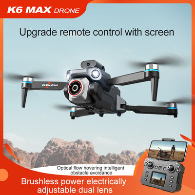 Iqoem K6 Drone avec caméra 4k HD Wifi Fpv 360 Évitement d'obstacles et suivi automatique Hélicoptère quadruple pliable professionnel