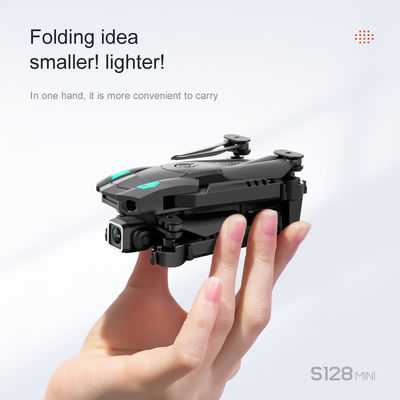 Temps de vol maximal S128 Mini Drone Portable 4K à double caméra Évitement des obstacles Déplacement Atterrissage Wifi Rc Drone