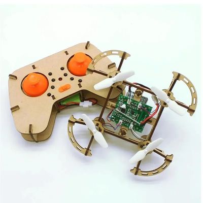 Construisez et apprenez Diy Construction en bois Drone Quadcopter Assembler Rc Drones Kit Set Jouet éducation pour les étudiants qui enseignent aux enfants