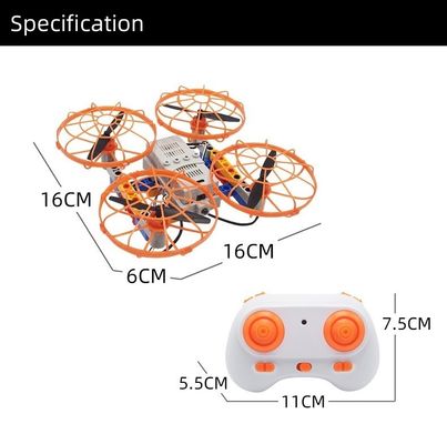 Drone à double forme avec assemblage de blocs de construction à fonction de retournement à 360 degrés