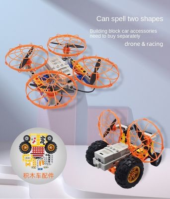 Drone à double forme avec assemblage de blocs de construction à fonction de retournement à 360 degrés
