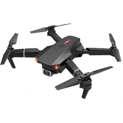 Quadcopter UAV pliable avec caméra d'hélicoptère Aeroscope HUGTEC E88 PRO HD FPV Drone batterie 3,7V 1800MAH Noir gris
