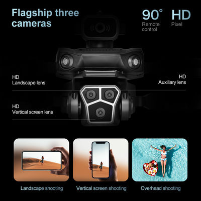 Quadcopter pliable Rc Dron M1s Mini Drone 5g Wifi Fpv 4k Évitement d'obstacles professionnel double caméra pour les débutants