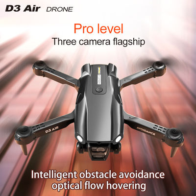 2024 D3 Air Drone Lumière LED 360 degrés Mode sans tête en chute libre Positionnement du flux optique Drone RC pliable pour les débutants
