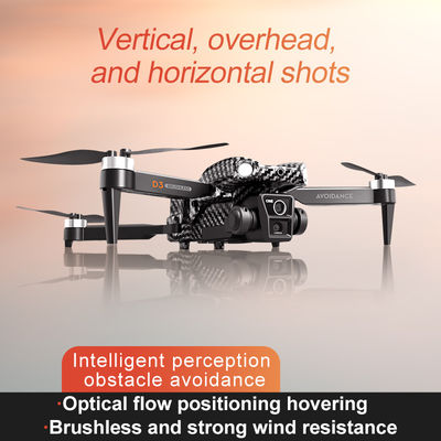 Niveau de compétence de l'opérateur débutant Drone RC portable avec évitement d'obstacles et triple caméra D3 Pro 4k moteur sans balai