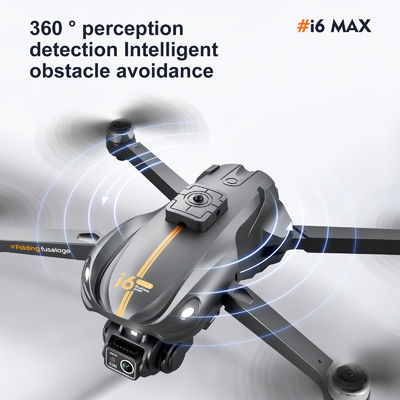 I6 Max Évitement des obstacles Nuit 4k Double caméra Aérienne Fpv Drone sans balais Moteur résistant au vent Flux optique Rc Quadcopter