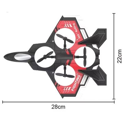 D17H Jouet coloré Avion de contrôle à longue portée Avion de contrôle à distance Jouets en mousse et taille d'emballage unique CM 31X26X10.5