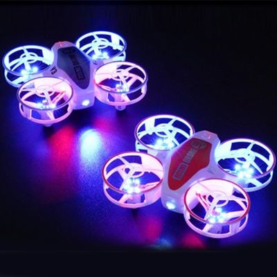 Mini-avion jouet télécommandé à 360° et lumières LED État d'assemblage prêt à l'emploi X11 ORANGE