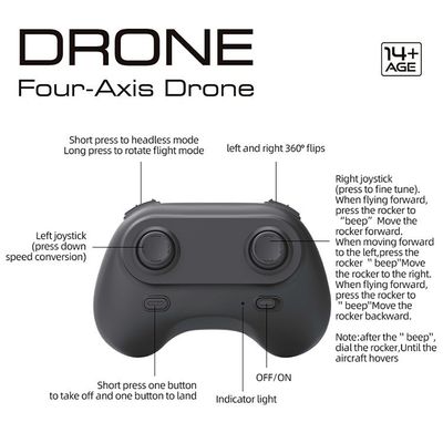 Mini-avion jouet télécommandé à 360° et lumières LED État d'assemblage prêt à l'emploi X11 ORANGE