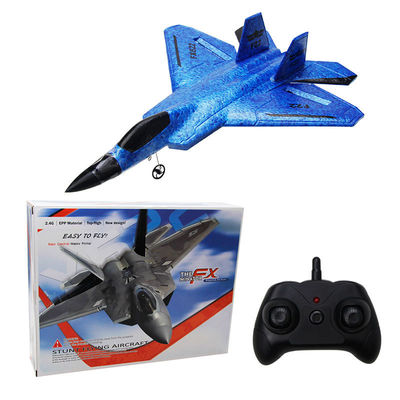 FX622 RC Avion télécommandé Avion F22 Modèle de jouet Petit planeur en mousse avec lumières Combattant pour améliorer la fréquence de 2,4 GHz