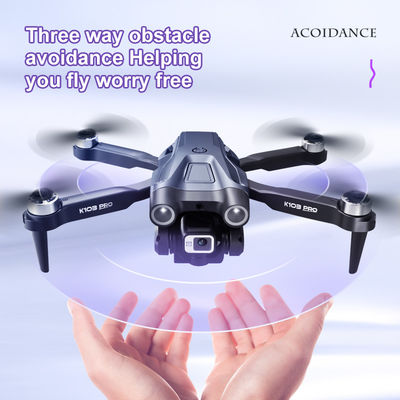 Drones mini jouets Rc Quadcopter Drone gyroscopique Temps de charge 60 minutes K103 Pro GPS aérien sans pinceau avec évitement d'obstacles