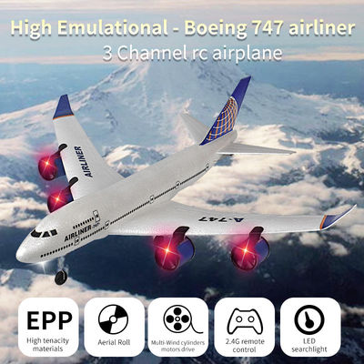 2.4G 2CH Predator télécommande mousse planteur à lancer à la main pour enfants Boeing 747 avion de ligne avion RC