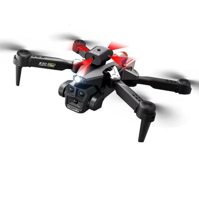 Drone à flux optique avec caméra triple 4k Wifi Fpv Stabilisateur de caméra pour débutants Évitement d'obstacles RC Quadcopter 2.4G