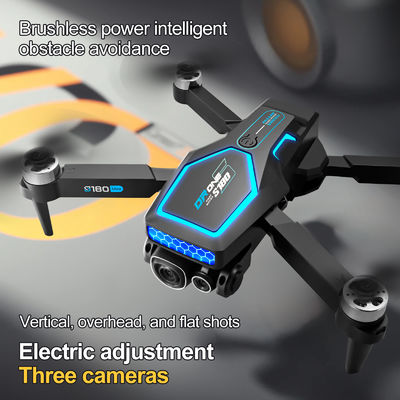 S180 Rc Drone sans balai Hd Ajustement électrique Photographie aérienne Wifi Flux optique 4 axes Évitement d'obstacles d'avion pour débutant