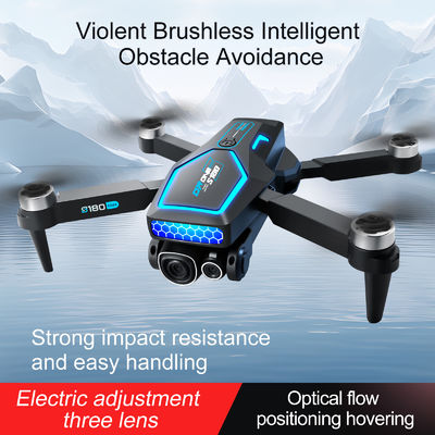 S180 Rc Drone sans balai Hd Ajustement électrique Photographie aérienne Wifi Flux optique 4 axes Évitement d'obstacles d'avion pour débutant