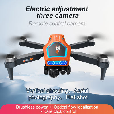 S180 Rc Drone sans balai Hd Ajustement électrique Photographie aérienne Wifi Flux optique 4 axes Évitement d'obstacles d'avion pour débutant