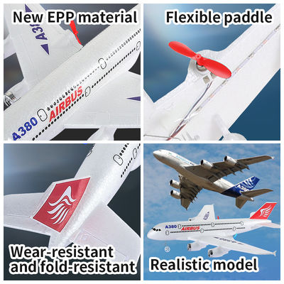 Caractéristiques Retour automatique 2.4 G Durable Styrofoam Avion 70g Modèle de télécommande Jouet Hélicoptère A380 Rc Avion Avion 110m Boîte