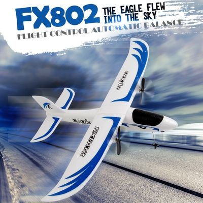 Super Glider Fx802 2.4g 2ch Epp Foam Modèle de planeur télécommandé Prêt à l'emploi pour le niveau de compétence de l'opérateur intermédiaire