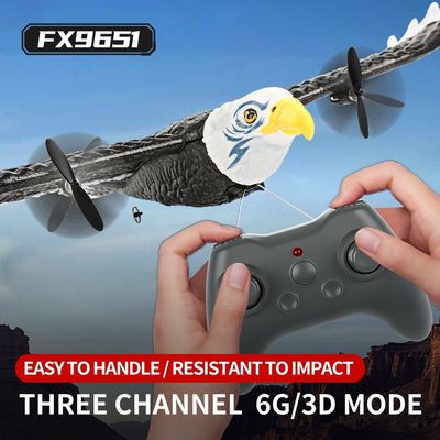 Caractéristiques RTF 3ch Epp mousse Rc Simulation en portée d'aile Aigle chauve 2.4g Rc planeur Jouets d'avion avec 14 ans et plus
