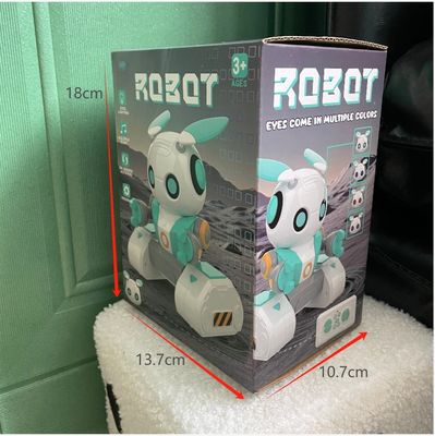 Robots éducatifs HUGTEC S024 Jouet robot télécommande geste STEM 3 musique plastique fonction de lumière automatique pour unisexe