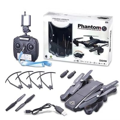 D5Hw Produits chauds Drone Grande popularité Moteur sans balai Drone Caméra Wi-Fi Technologie de communication sans fil Taille 45X45X8