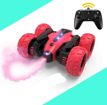 S-015 4wd 360 degrés de rotation Mini Rc Stunt Car 2.4ghz télécommande Rc voiture électrique jouet Rc Spray Roll Drift voiture pour les enfants cadeaux
