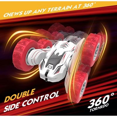 Batterie rechargeable incluse Rêve de chercheur d'aventure Double face voiture de sport pour garçons et filles Tout terrain amusant comme l'image montre