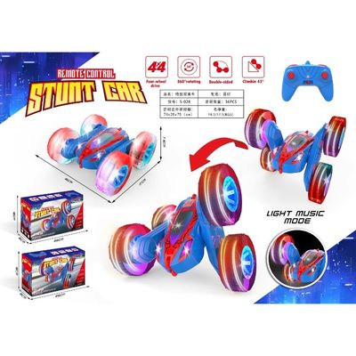 État d'assemblage Prêt à l'emploi télécommande à grande vitesse Tumbling Stunt Car avec conception couleur double face