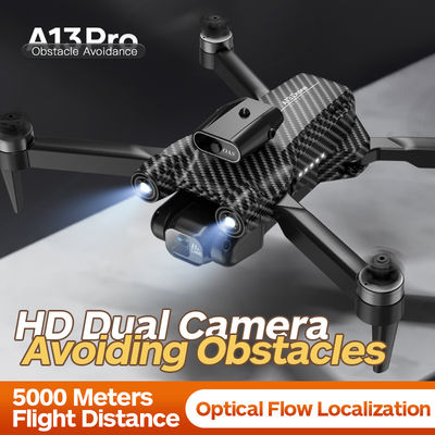A13 Mini Drone 4k à double caméra Évitement des obstacles Flux optique pliable Wifi Motor sans pinceau Drone Quadcopter Jouet pliable