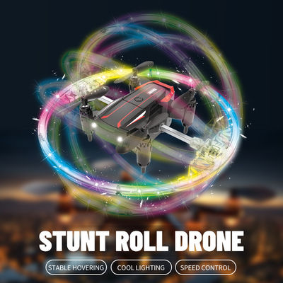 Led Stunt Rc Drone Rotation de lumière colorée Uav Quadrocopter Distance de télécommande d'environ 100m Cadeau parfait pour les enfants
