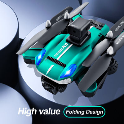 Alloy d'aluminium 2024 K8 Drone à double caméra Aéronef pliable à quatre axes avec évitement d'obstacles et hélicoptère RC Dron 8k Pro