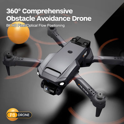 Type de commande P8 Drone Dual Esc 4k Hd Caméra pliable Rc télécommande Quadcopter Photographie Wifi Fpv Mini Drones Garçon Cadeaux Jouets Vs F189