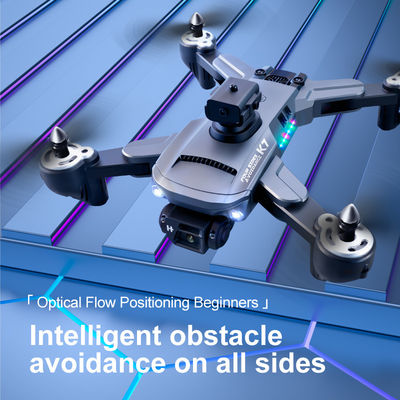 Mini drone pour débutants pliable pour les enfants avec caméra en plastique 4K double caméra en intérieur WiFi RC drone K7 UAV