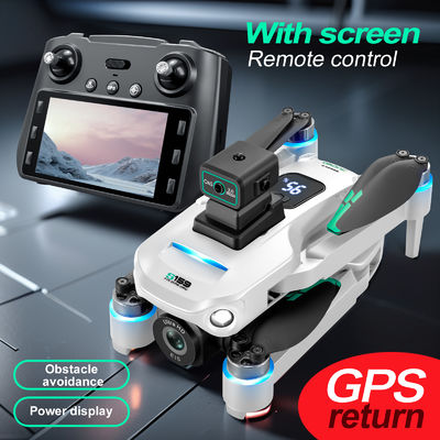 Plastique S159 5g Wifi Fpv GPS Quadcopter Drone 4khd Doubles caméras 25 minutes Endurance Évitement d'obstacles Led Grand écran télécommande Rc Drone