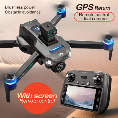 Plastique S159 5g Wifi Fpv GPS Quadcopter Drone 4khd Doubles caméras 25 minutes Endurance Évitement d'obstacles Led Grand écran télécommande Rc Drone