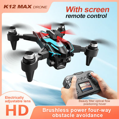 Drones pour débutants K12 Drones sans pinceau Drones électriques 3 caméras 4k Drones infrarouges Évitement d'obstacles Drones Flux optique Quadcopter jouets pour adultes