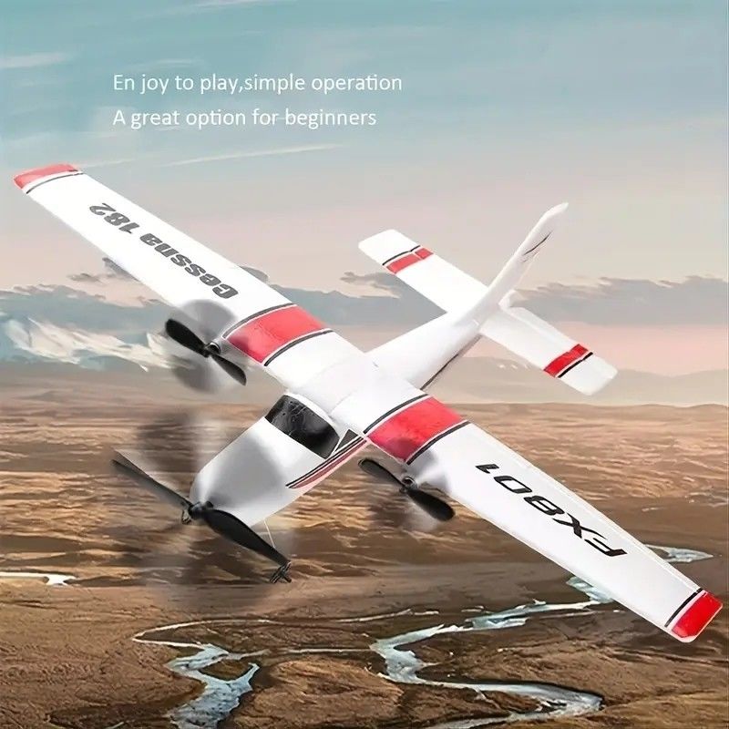 Fx-801 Rc Avion Epp Plane Planteur en mousse Avion Gyro 2.4g 2ch Rtf Télécommandé Aile pour style blanc Avion EPP
