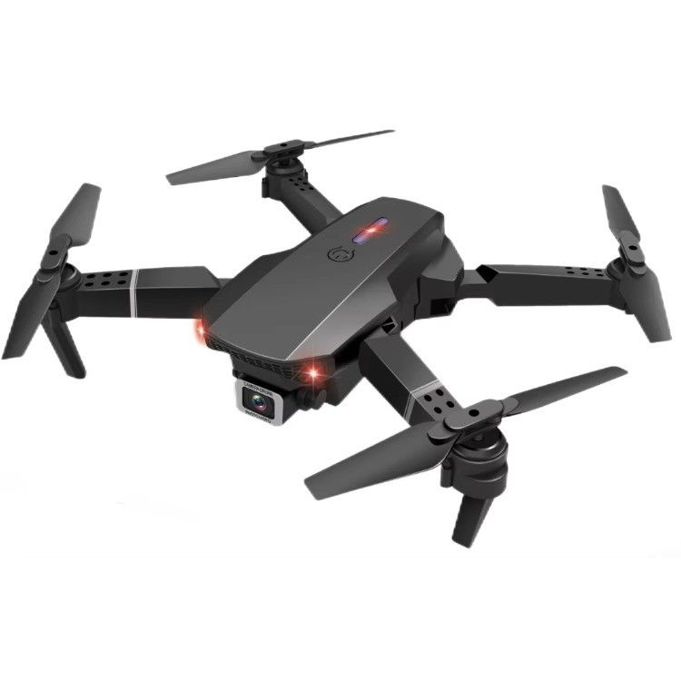 Quadcopter UAV pliable avec caméra d'hélicoptère Aeroscope HUGTEC E88 PRO HD FPV Drone batterie 3,7V 1800MAH Noir gris