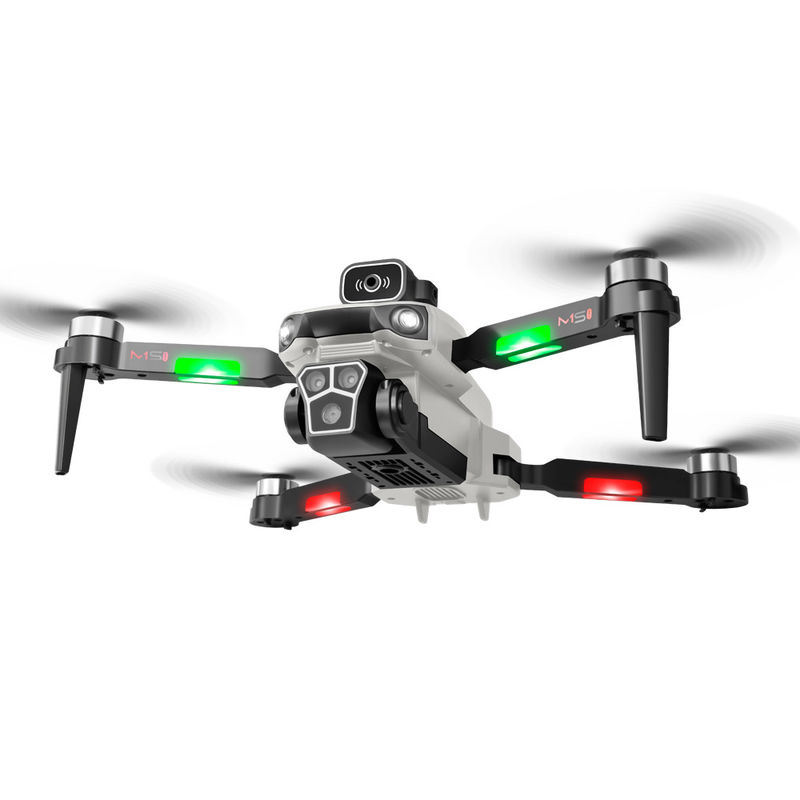 Quadcopter pliable Rc Dron M1s Mini Drone 5g Wifi Fpv 4k Évitement d'obstacles professionnel double caméra pour les débutants