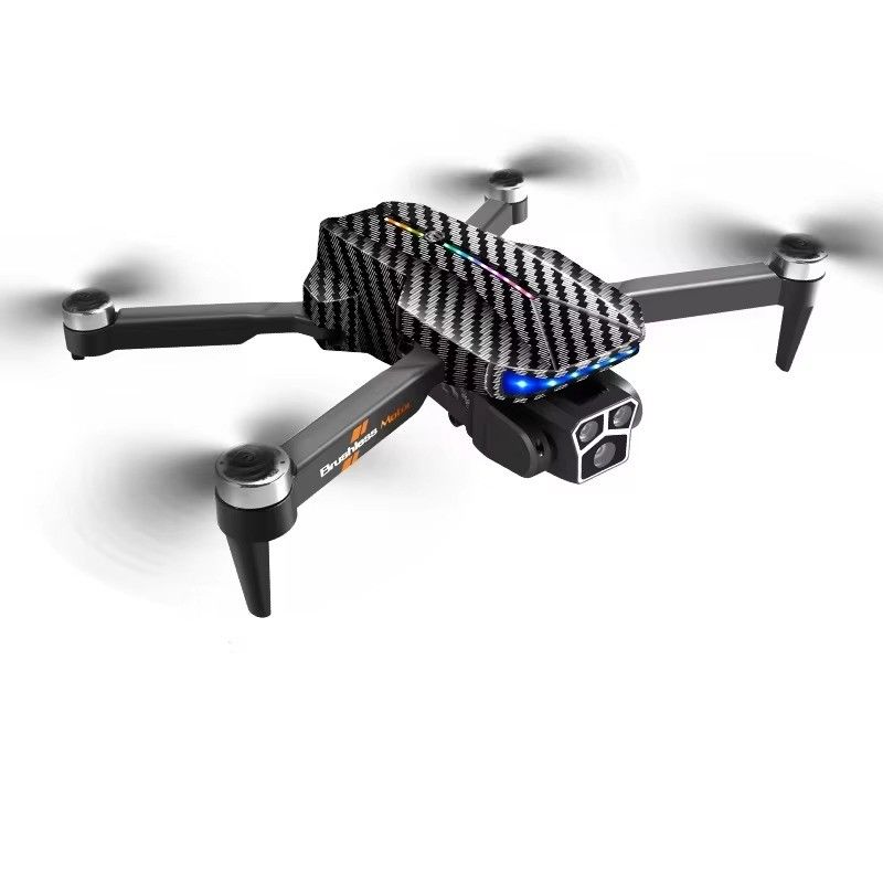 12 min Temps de vol Contrôle manuel Drone noir en fibre de carbone avec prise d'altitude de flux optique et 4k 360 degrés de cascade