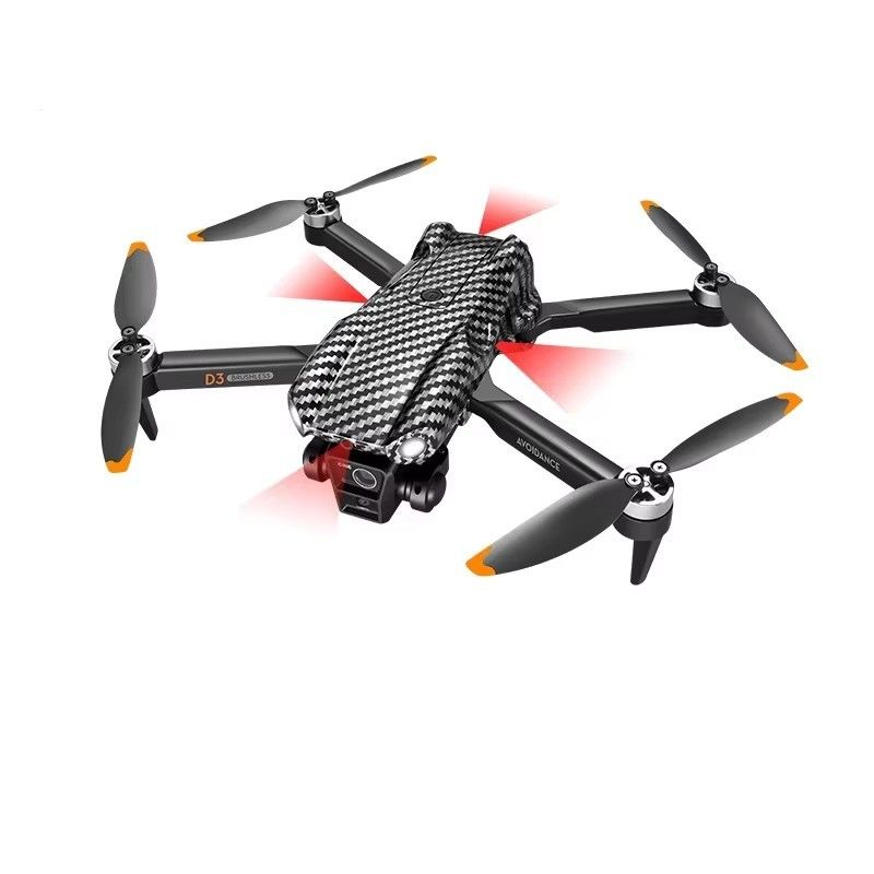 Niveau de compétence de l'opérateur débutant Drone RC portable avec évitement d'obstacles et triple caméra D3 Pro 4k moteur sans balai