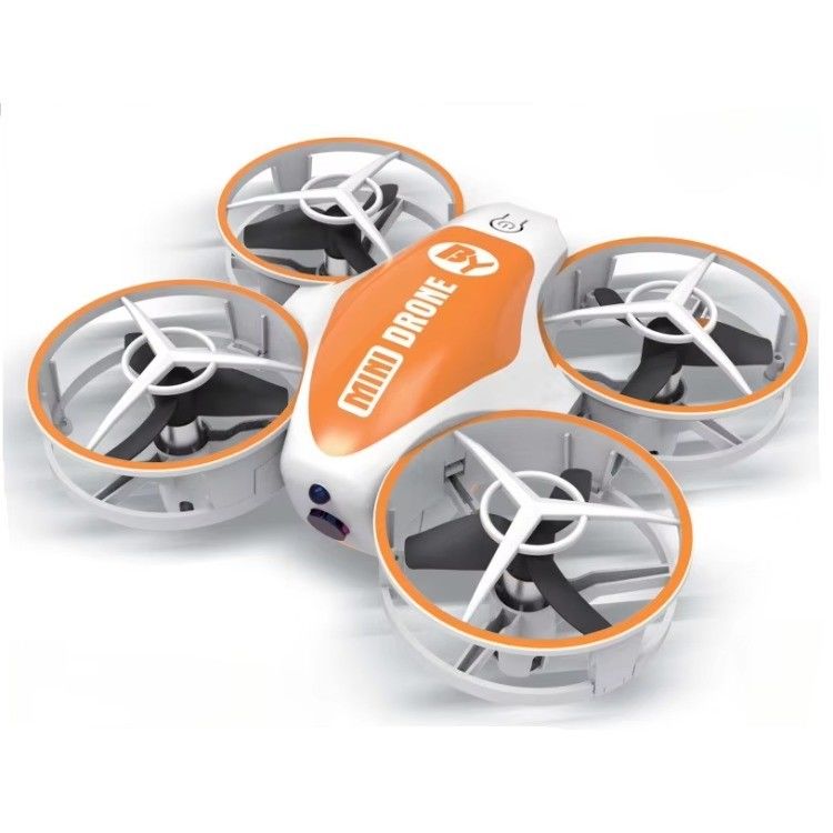 Mini-avion jouet télécommandé à 360° et lumières LED État d'assemblage prêt à l'emploi X11 ORANGE