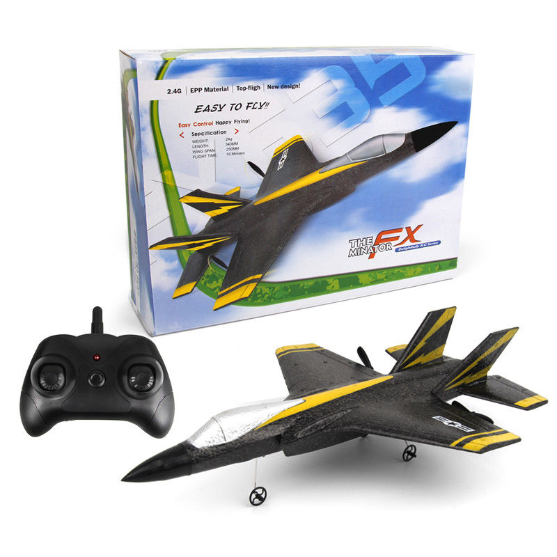 2.4G 2CH Fx635 Aile fixe EPP mousse RC planeur Avion F35 RTF Modèle d'avion à télécommande avec batterie de contrôleur AA*2