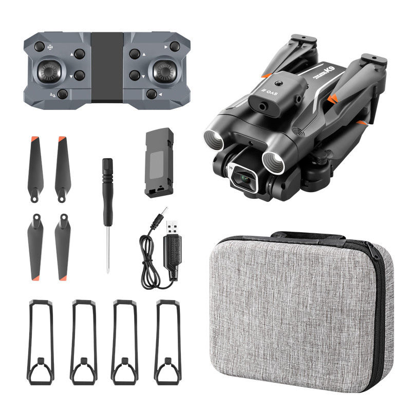 K9 Mini Drone Temps de vol maximal 10-20min Néophyte Niveau de compétence de l'opérateur 4k HD Double caméra Évitement d'obstacles à quatre côtés